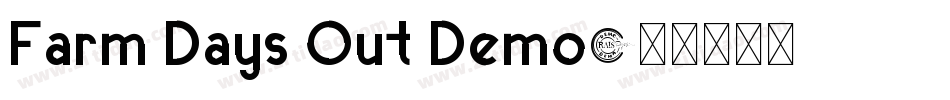 Farm Days Out Demo字体转换